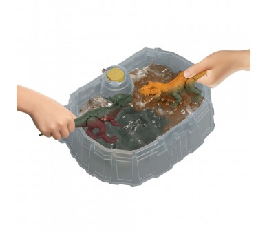 Set 2 Dinosaurios Dino Reveal Battle Pack Jurassic World surtido