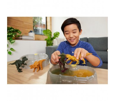 Set 2 Dinosaurios Dino Reveal Battle Pack Jurassic World surtido
