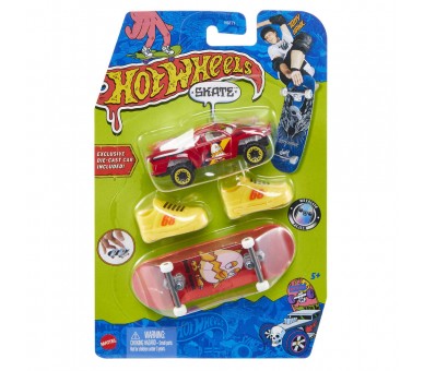Skate + Coche Hot Wheels surtido