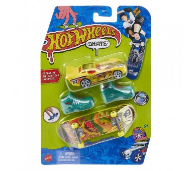 Skate + Coche Hot Wheels surtido