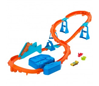 Pista Carreras con Salto Impulsado Hot Wheels