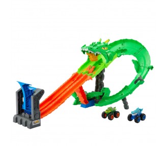 Pista Dragon Destruction Monster Trucks Hot Wheels