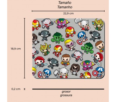 Alfombrilla raton Vengadores Avengers Marvel