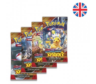 Sobre cartas Chispas Fulgurantes Escarlata y Purpura Pokemon ingles