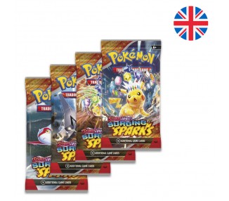 Sobre cartas Chispas Fulgurantes Escarlata y Purpura Pokemon ingles