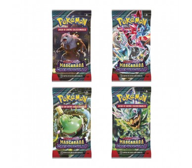 Sobre cartas Mascarada Crepuscular Escarlata y Purpura Pokemon Español