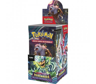 Sobre cartas Mascarada Crepuscular Escarlata y Purpura Pokemon Español