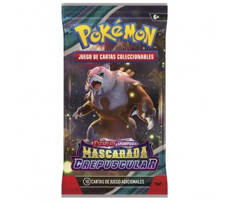 Sobre cartas Mascarada Crepuscular Escarlata y Purpura Pokemon Español