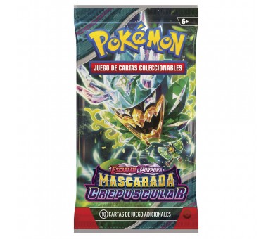 Sobre cartas Mascarada Crepuscular Escarlata y Purpura Pokemon Español