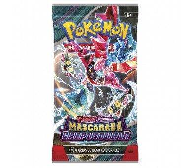 Sobre cartas Mascarada Crepuscular Escarlata y Purpura Pokemon Español