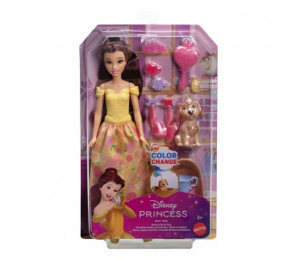 Muñeca Bella Baña y Cepilla al Perrito La Bella y la Bestia Disney