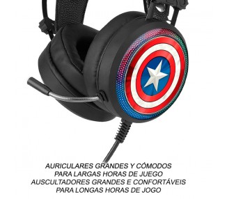 Auriculares gaming Capitan America Marvel