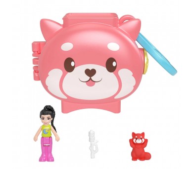 Estuche Panda Rojo Polly Pocket
