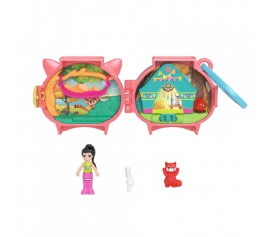 Estuche Panda Rojo Polly Pocket
