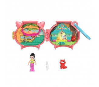 Estuche Panda Rojo Polly Pocket
