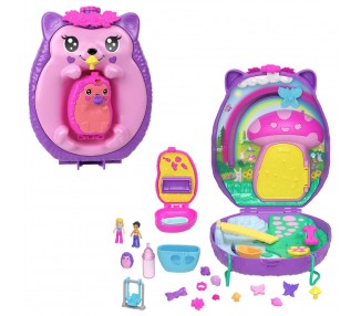 Cofre bolso Mama Erizo y Bebe Polly Pocket