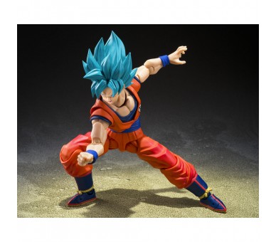 Figura S.H.Figuarts Super Saiyan God Super Saiyan Son Goku Blue Power Transcending Limits Dragon Ball Super 14,5cm