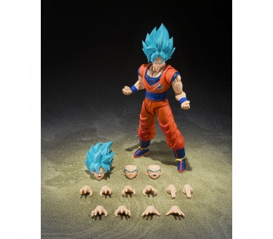 Figura S.H.Figuarts Super Saiyan God Super Saiyan Son Goku Blue Power Transcending Limits Dragon Ball Super 14,5cm