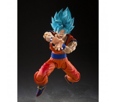 Figura S.H.Figuarts Super Saiyan God Super Saiyan Son Goku Blue Power Transcending Limits Dragon Ball Super 14,5cm
