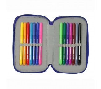 Plumier Atletico de Madrid triple 37pzs