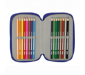 Plumier Atletico de Madrid triple 37pzs