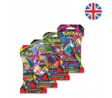 Sobre cartas con Funda Fuegos Fantasmales Pokemon ingles