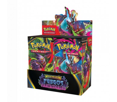 Sobre cartas Fuegos Fantasmales Pokemon Latino surtido