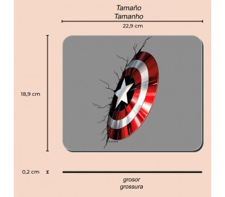 Alfombrilla raton Capitan America Marvel