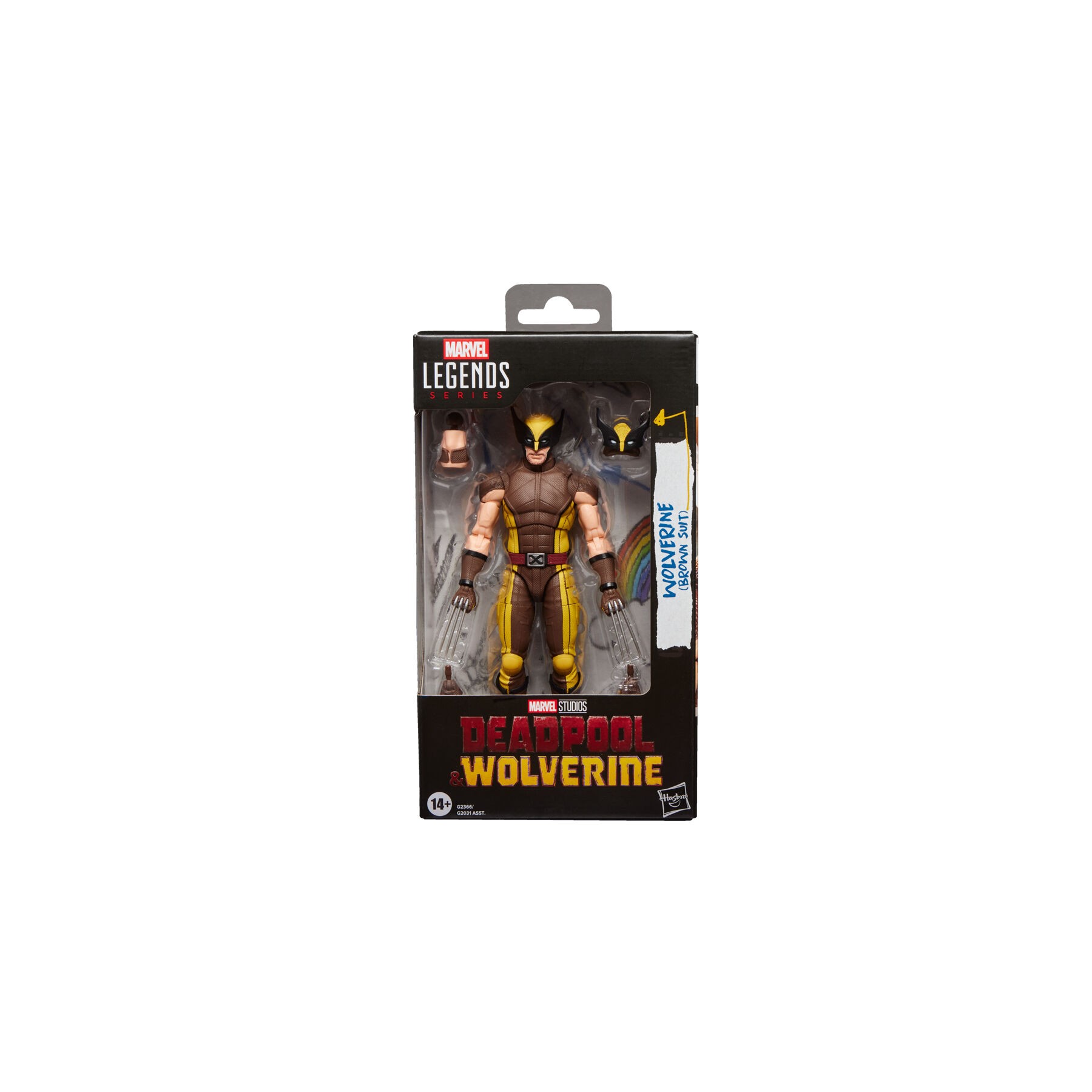 Figura Wolverine Brown Suit Deadpool & Wolverine Marvel Legends Series 15cm