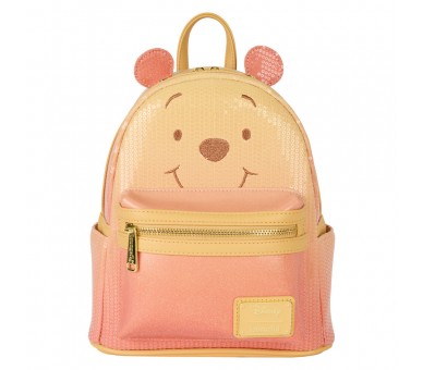 Mochila Sequin Glitter Winnie the Pooh Disney Loungefly