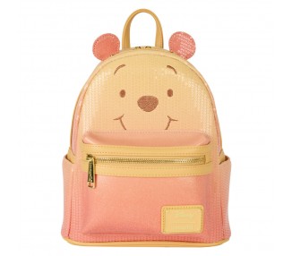 Mochila Sequin Glitter Winnie the Pooh Disney Loungefly