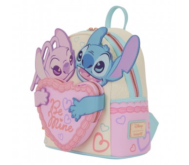 Mochila Be Mine Angel & Stitch Disney Loungefly
