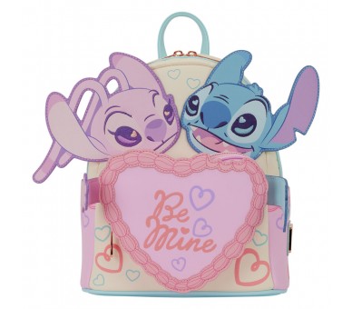 Mochila Be Mine Angel & Stitch Disney Loungefly