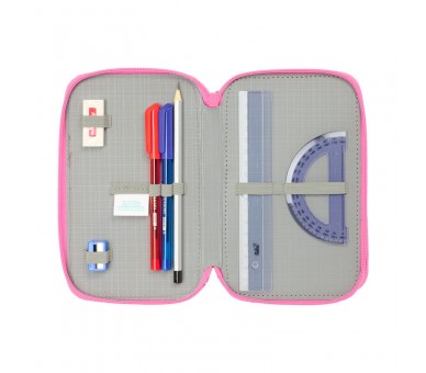 Plumier Confetti La Casa de Muñecas de Gabby triple 37pzs