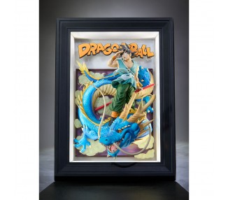 Cuadro Son Goku & Dragon Art 3D Dragon Ball Z