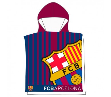 Poncho toalla FC Barcelona microfibra