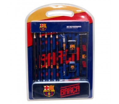 Set papeleria + estuche FC Barcelona