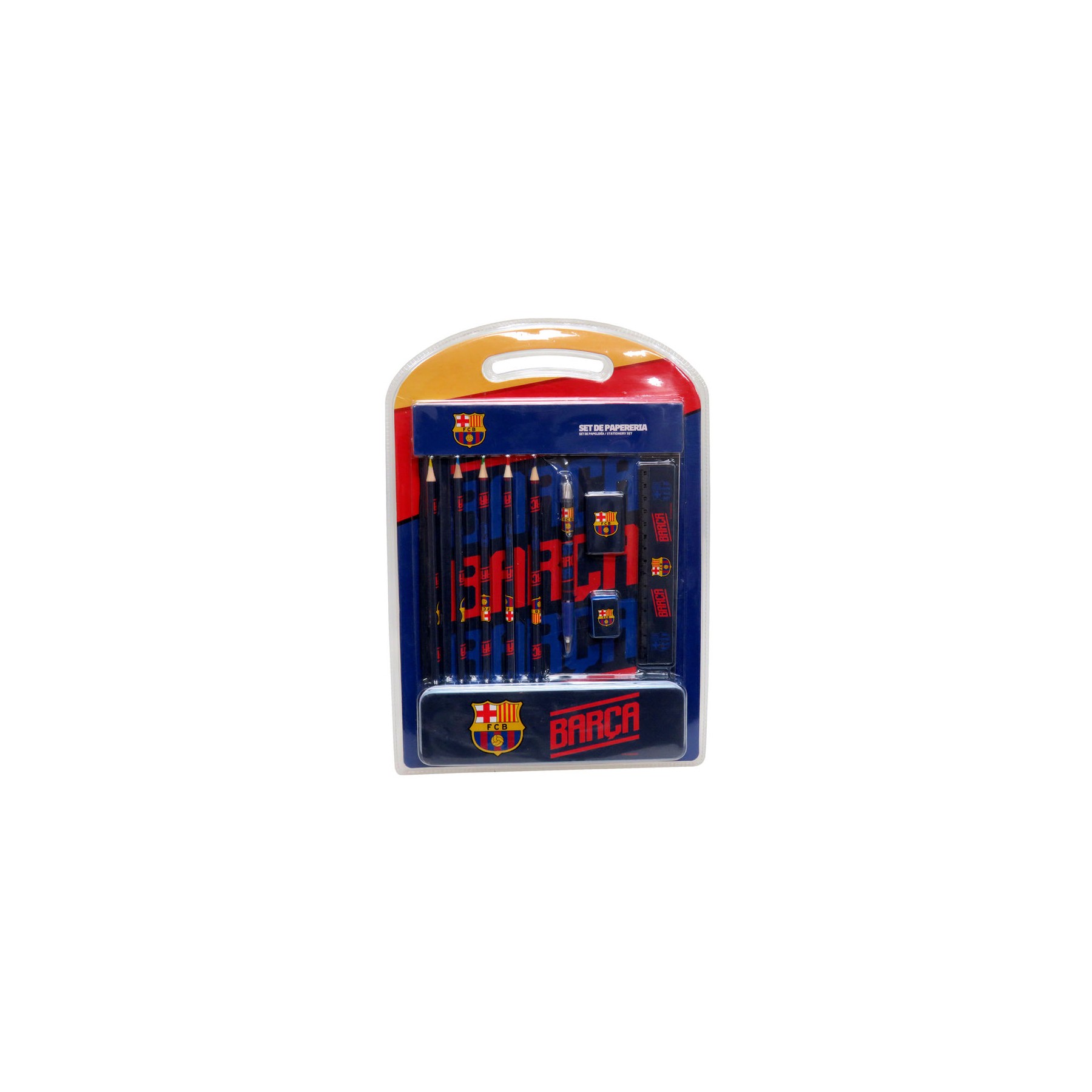 Set papeleria + estuche FC Barcelona