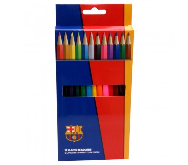 Caja lapices colores FC Barcelona