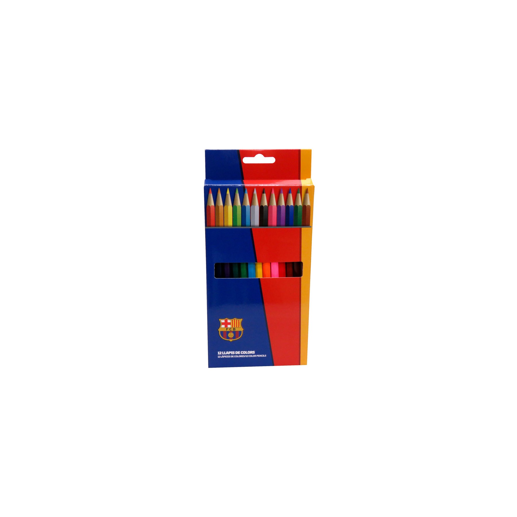 Caja lapices colores FC Barcelona