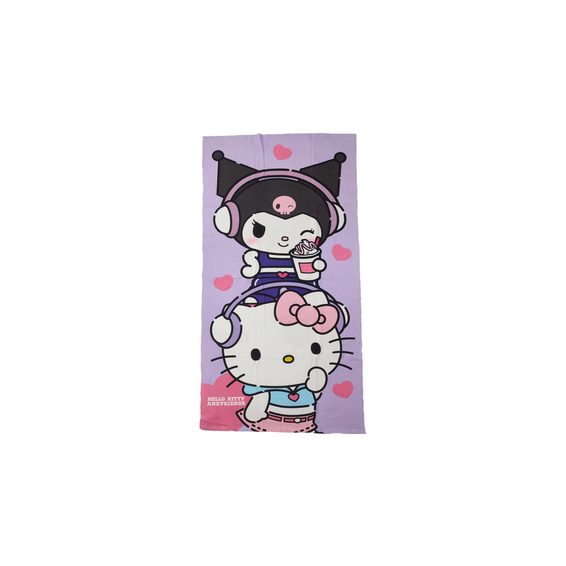 Toalla Kuromi Hello Kitty microfibra
