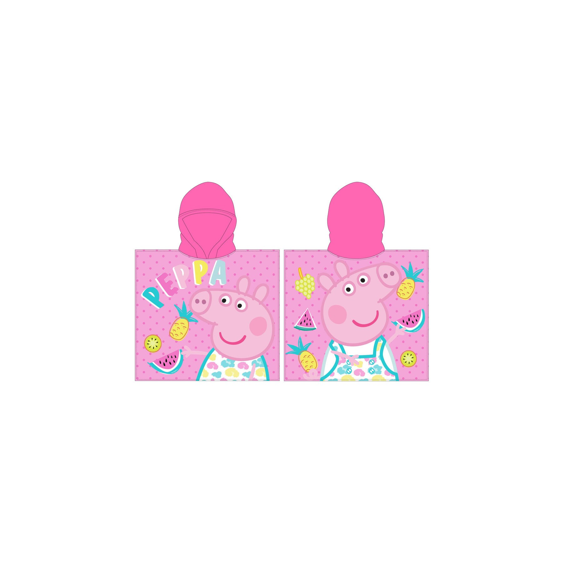 Poncho toalla Peppa Pig microfibra