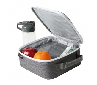 Bolsa porta alimentos termica + tupper + botella Real Madrid