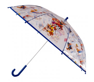 Paraguas manual transparente Patrulla Canina Paw Patrol 48cm