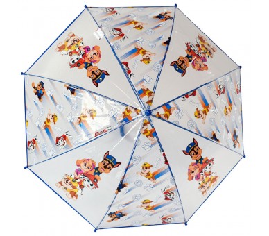 Paraguas manual transparente Patrulla Canina Paw Patrol 48cm