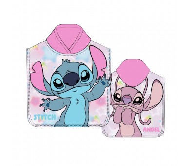 Poncho toalla Angel & Stitch Disney microfibra