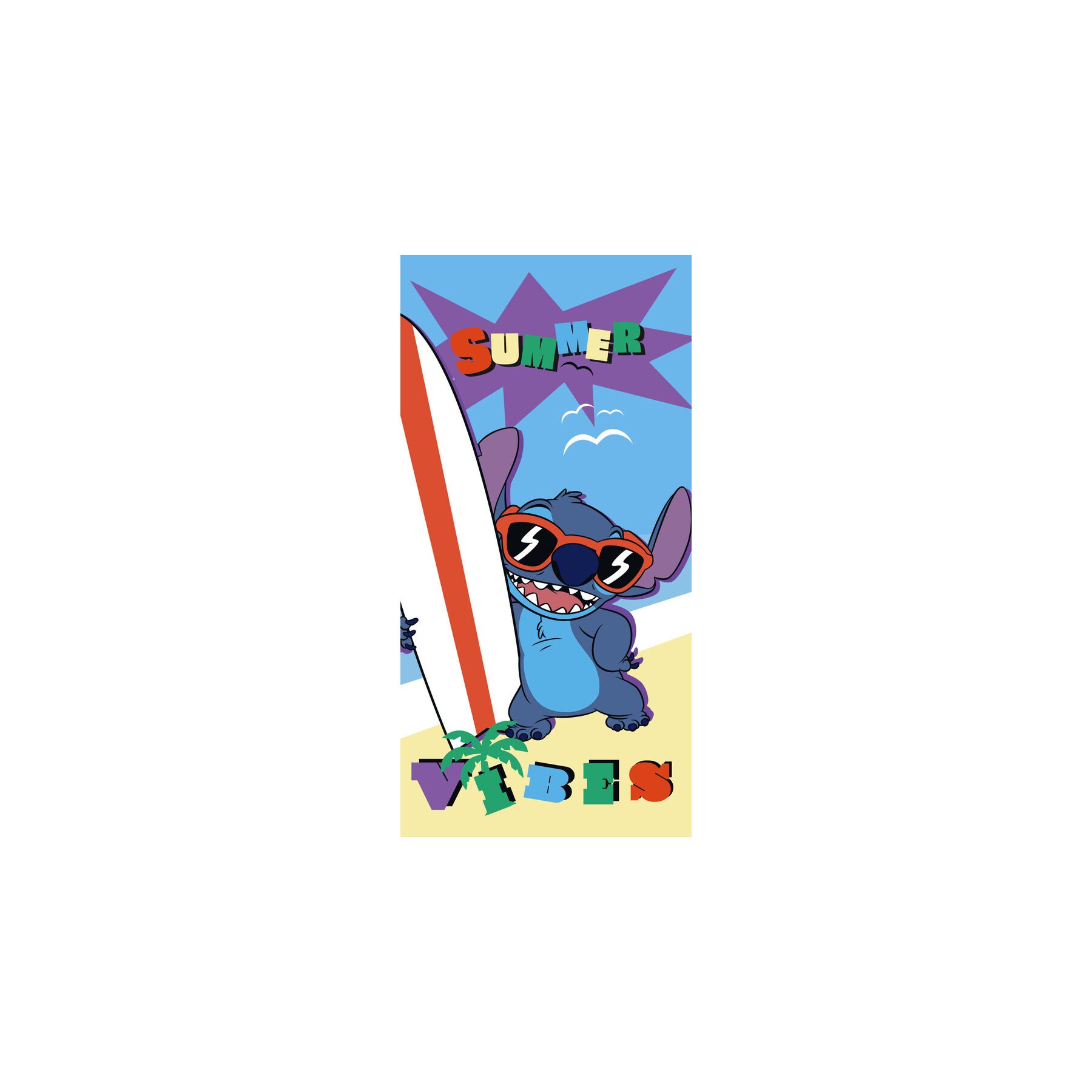 Toalla Stitch Disney microfibra