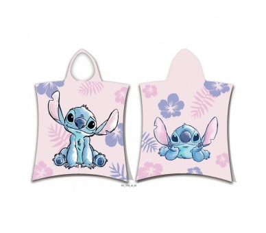 Poncho toalla Stitch Disney algodon
