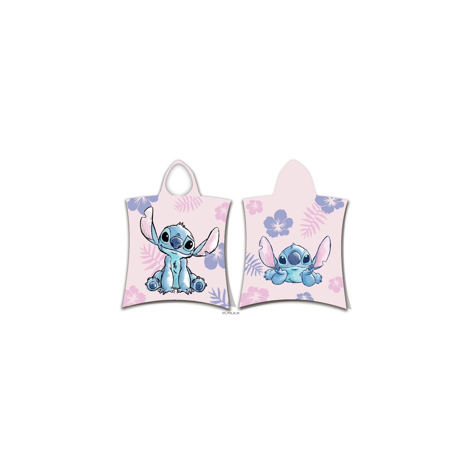 Poncho toalla Stitch Disney algodon