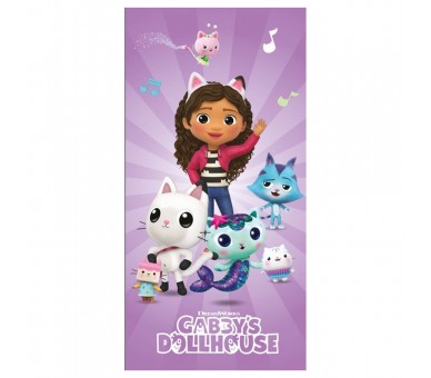 Toalla La Casa de Muñecas de Gabby microfibra